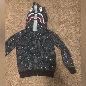 Bape Black Zip Up Sweater